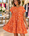 Ruffle Sleeve Dress