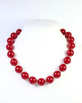 Crimson Beaded Necklace