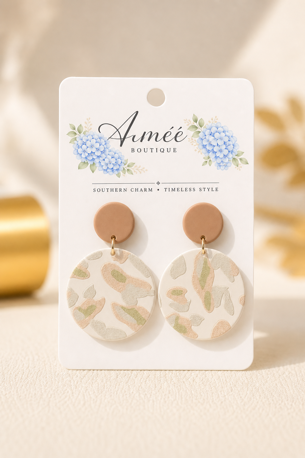 Light Camouflage Earrings