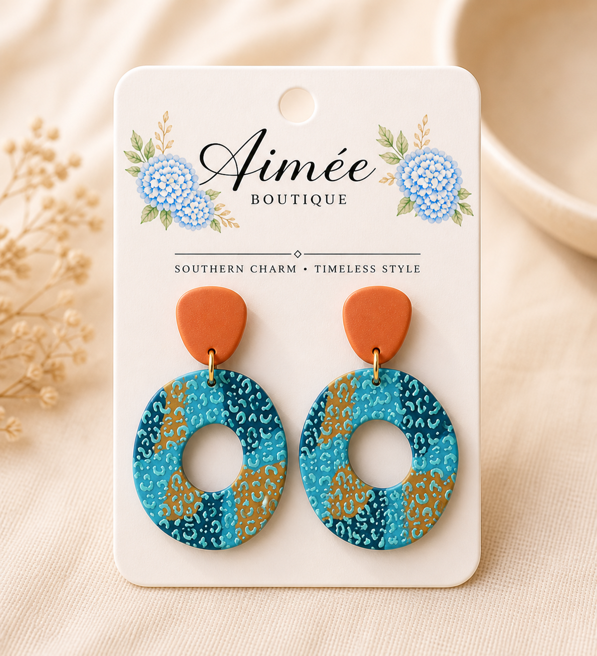 Circular Multicolor Earrings